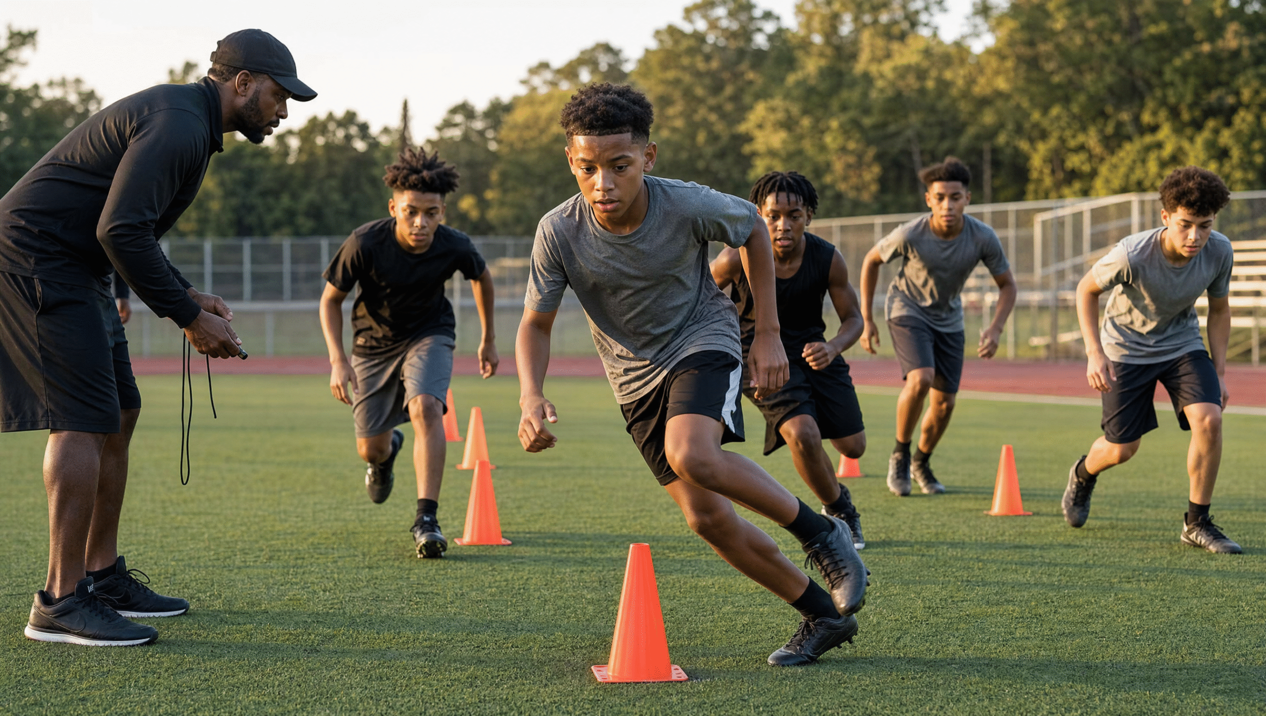 youth football training drills